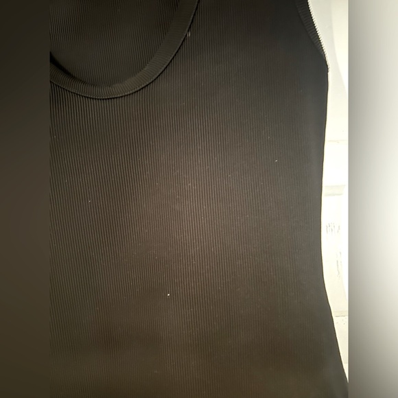 Ribbed, Stretchy, Low Neckline Bodysuit - Picture 3 of 3